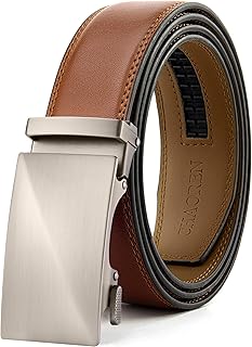 Sponsored Ad - Mens Belt Leather Ratchet Belt - Customizable Fit, Effortless Style (35mm)