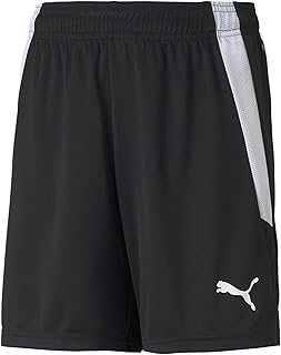 unisex child Teamliga Shorts, Puma Black-puma White, Medium US