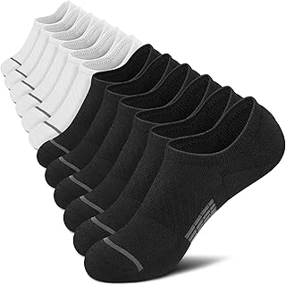 Sponsored Ad - No Show Socks Men 6 Pairs, Non Slip Cushioned Athletic Low Cut Socks with Arch Support