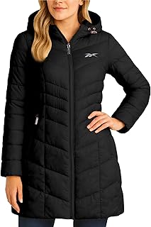 Womens Puffer Jacket - Long Quilted Hooded Winter Coat for Women - Lightweight Packable Outerwear Jackets for Women