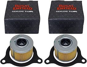 2 Royal Enfield Brand OEM Himalayan & Scram 411 Motorcycle Oil Filters and Seals 88864 RE Housing Gasket. JL Missouri Parts & Misc.