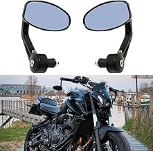 Sponsored Ad - Universal Black Motorcycle 7 8 Handle Bar End Side Mirrors for Cruiser Sport Bikes Cate Racer Street Bike
