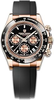 Sponsored Ad - Pagani Design PD1644 Men’s Quartz Chronograph Watch VK63 Movement, Sapphire Crystal, Rainbow Bezel, Stainless Steel, 100M Water Resistant Sports Wristwatch