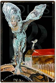 Classic Rolls Royce Hood Sign By Donna Wayman-Mauer 12x18