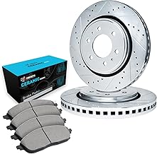 Sponsored Ad - Front Brake Kit For 2003-2009 Toyota 4Runner, 2007-2014 Toyota FJ, 2005-2022 Toyota Tacoma| Drilled Slotted Brake Rotors| Ceramic Brake Pads and Rotors Kit