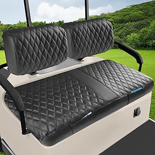 Yamaha G2 G8 G9 G11 G14 G16 G19 G20 G21 G22 Seat Cover, Golf Cart Front Seat Cover OEM Ordinary Seat Cushion, Thick Vinyl Leather Comfortable/Breathable, No Need Detaching Armrests
