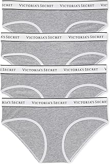 Women's Cotton Logo Hipster Underwear, Moderate Coverage Panties for Women, Multi Pack (XS-XXL)