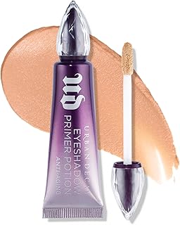 Anti-Aging Eyeshadow Primer Potion - Nude Eye Primer for Crease-Resistant & Long-Lasting Eye Makeup, Improves Look of Fine Lines & Texture, Smooths & Preps Eyelid Base, Vegan, Paraben-free