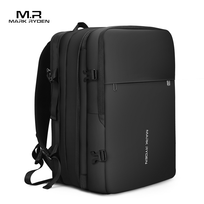 Mark Ryden Expandable Nylon Laptop Backpack for Men | Large Capacity Travel Bag | Fit 17.3 Inch Laptop | Made in China | Logo, Plain Pattern