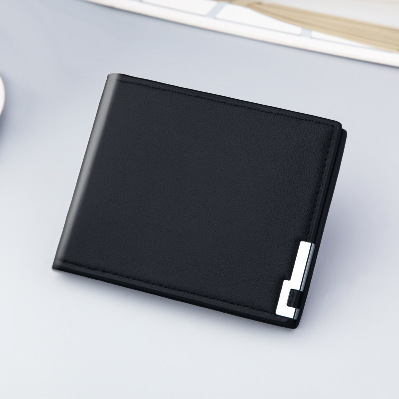 New Men wallet Short Thin Style Trendy wallet Youth Card Holder wallet Korean Version Clip