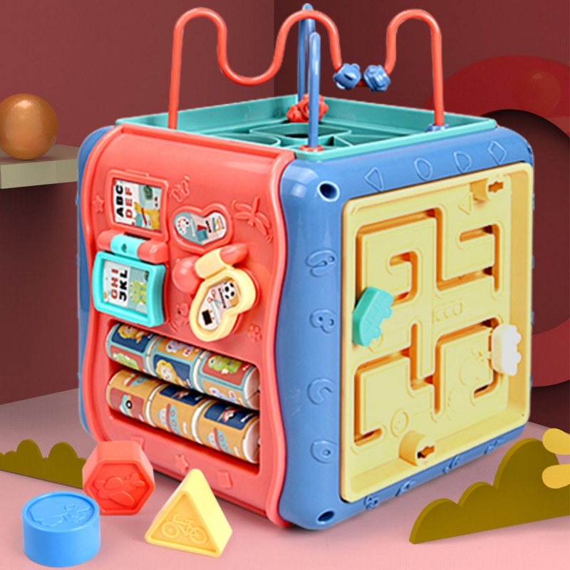 Baby hand drum baby toy children&#039;s music hand drum hexahedral early education educational rechargeable 0-1 years old June