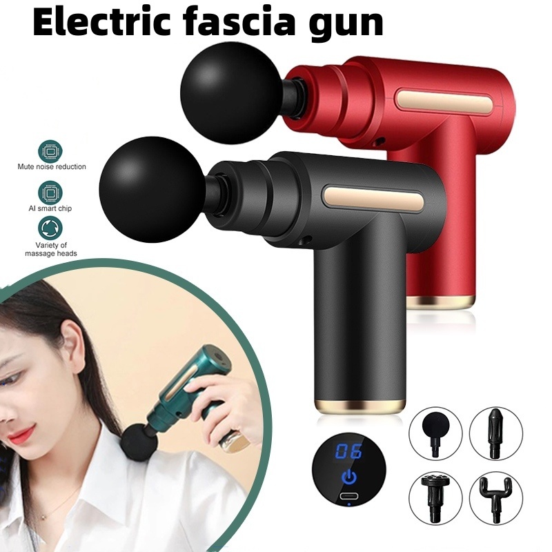 【SG】Massage Gun Fascial Muscle Massager Multifunctional Handheld Massager Shoulder and Cervical Massage Gun